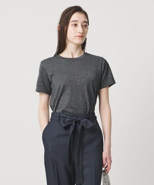 UNITED ARROWS(ユナイテッドアローズ)の「ラメ テンジク Tシャツ(Tシャツ/カットソー・レディース・ゴールド/ダークグレー/シルバー/ライトブルー/ブラック・FREE)」の3枚目の写真