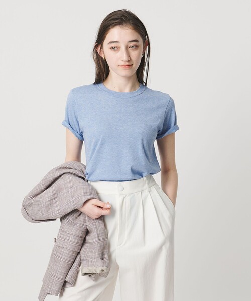 UNITED ARROWS(ユナイテッドアローズ)の「ラメ テンジク Tシャツ(Tシャツ/カットソー・レディース・ゴールド/ダークグレー/シルバー/ライトブルー/ブラック・FREE)」の4枚目の写真