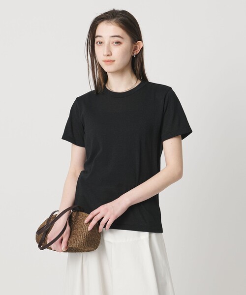 UNITED ARROWS(ユナイテッドアローズ)の「ラメ テンジク Tシャツ(Tシャツ/カットソー・レディース・ゴールド/ダークグレー/シルバー/ライトブルー/ブラック・FREE)」の2枚目の写真