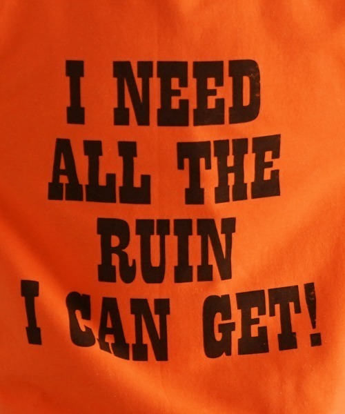 Black Weirdos(ブラックウィドウ)の「Black Weirdos Charlie crewneck sweatshirt(スウェット・メンズ・オレンジ・SMALL)」の4枚目の写真