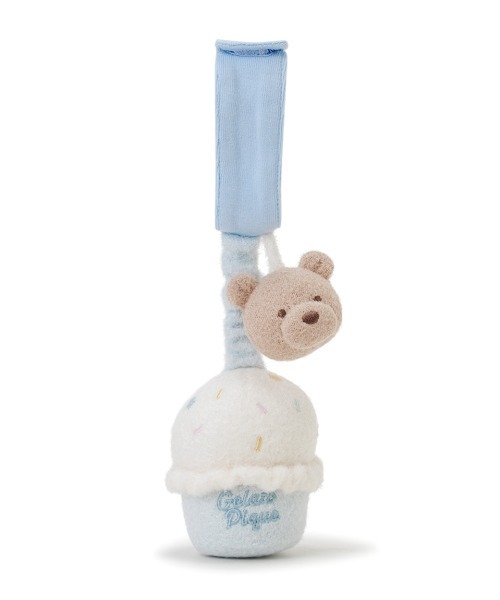 gelato pique(ジェラートピケ)の「【BABY】スムーズィーアイスクリームベアベビーカートイ(その他ベビー用品・キッズ・ミント/ピンク・F)」の2枚目の写真