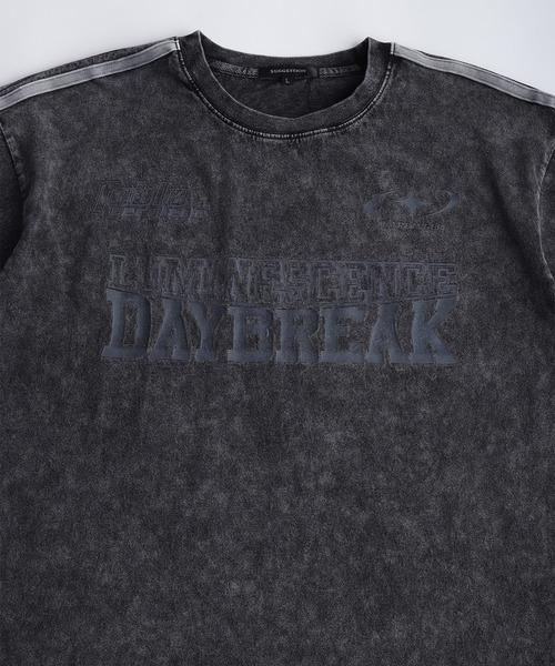 WESTSEA（ウエストシー）の「ピグメント加工 サッカーゲームシャツ 半袖T ライン入り オーバーサイズ（Tシャツ/カットソー・メンズ・ブラック/ブラウン/グレー・M/L）」の12枚目の写真