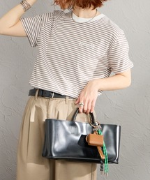 GYMPHLEX（ジムフレックス）の「[GYMPHLEX/ジムフレックス] コットンジャージー ワンポイントロゴ刺繍Tシャツ（Tシャツ/カットソー）」