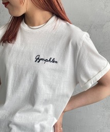 GYMPHLEX | [GYMPHLEX/ジムフレックス] コットンジャージー ワンポイントロゴ刺繍Tシャツ(Tシャツ/カットソー)