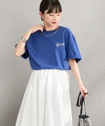 GYMPHLEX（ジムフレックス）の「[GYMPHLEX/ジムフレックス] コットンジャージー ワンポイントロゴ刺繍Tシャツ（Tシャツ/カットソー）」