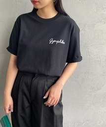 GYMPHLEX（ジムフレックス）の「[GYMPHLEX/ジムフレックス] コットンジャージー ワンポイントロゴ刺繍Tシャツ（Tシャツ/カットソー）」