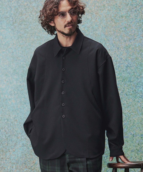 THEOREM(セオレム)の「ms6489- Walk Around LS Shirts シャツ(TRM26-T054S)(シャツ/ブラウス・メンズ・ネイビー/オフホワイト・M/XL/L)」の2枚目の写真