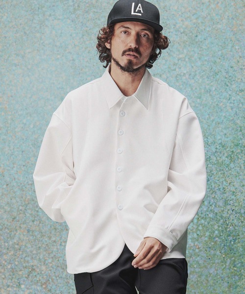 THEOREM(セオレム)の「ms6489- Walk Around LS Shirts シャツ(TRM26-T054S)(シャツ/ブラウス・メンズ・ネイビー/オフホワイト・M/XL/L)」の4枚目の写真