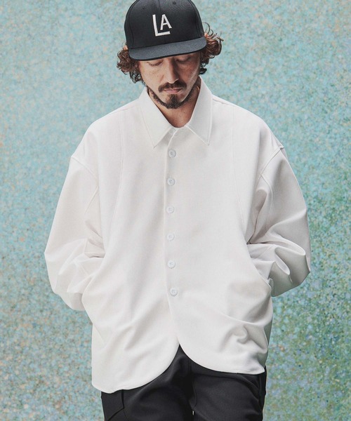 THEOREM(セオレム)の「ms6489- Walk Around LS Shirts シャツ(TRM26-T054S)(シャツ/ブラウス・メンズ・ネイビー/オフホワイト・M/XL/L)」の5枚目の写真