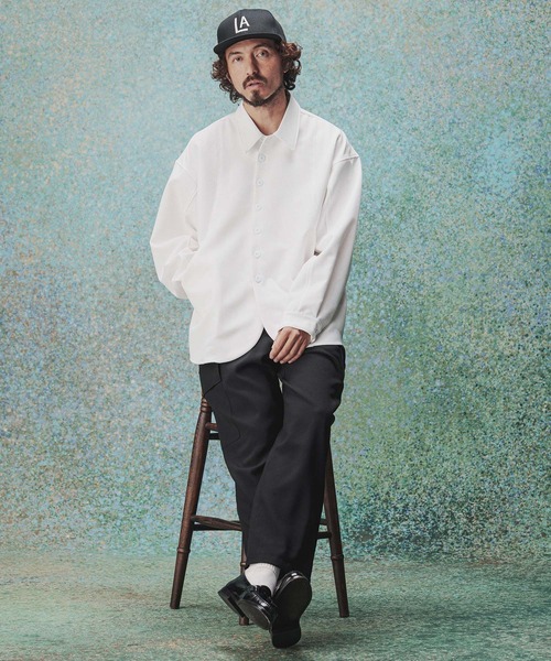 THEOREM(セオレム)の「ms6489- Walk Around LS Shirts シャツ(TRM26-T054S)(シャツ/ブラウス・メンズ・ネイビー/オフホワイト・M/XL/L)」の6枚目の写真