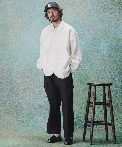 THEOREM(セオレム)の「ms6489- Walk Around LS Shirts シャツ(TRM26-T054S)(シャツ/ブラウス・メンズ・ネイビー/オフホワイト・M/XL/L)」の7枚目の写真