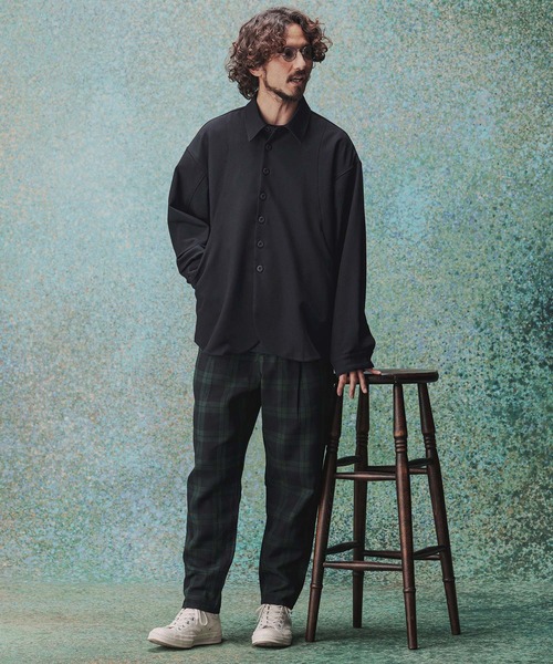 THEOREM(セオレム)の「ms6489- Walk Around LS Shirts シャツ(TRM26-T054S)(シャツ/ブラウス・メンズ・ネイビー/オフホワイト・M/XL/L)」の12枚目の写真