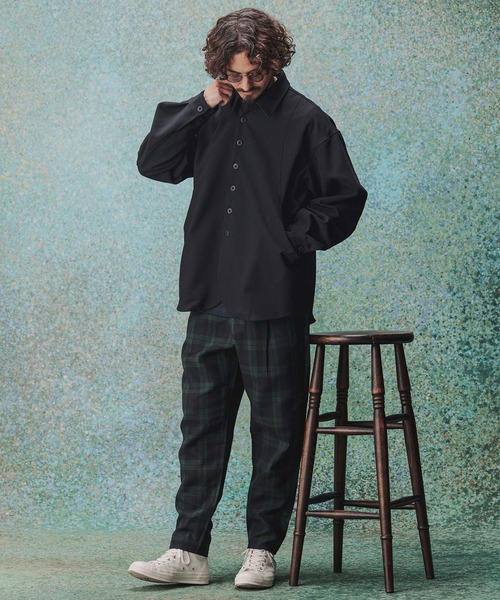 THEOREM(セオレム)の「ms6489- Walk Around LS Shirts シャツ(TRM26-T054S)(シャツ/ブラウス・メンズ・ネイビー/オフホワイト・M/XL/L)」の14枚目の写真