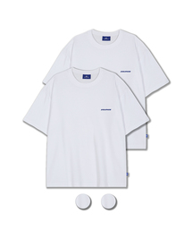 DOLPHIN WAVE APPAREL（ドルフィンウェーブアパレル）の「[2PACK] ドルフィン刺繍ロゴ半袖Tシャツ2パック（Tシャツ/カットソー）」