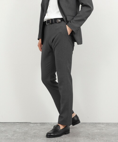 NOLLEY’S(ノーリーズ)の「《ビジカジ/セットアップ対応》TRABEST サッカーイージーパンツ 26SS(その他パンツ・メンズ・ブルー系その他/チャコールグレー/ダークネイビー・S/M/L/XL)」の2枚目の写真
