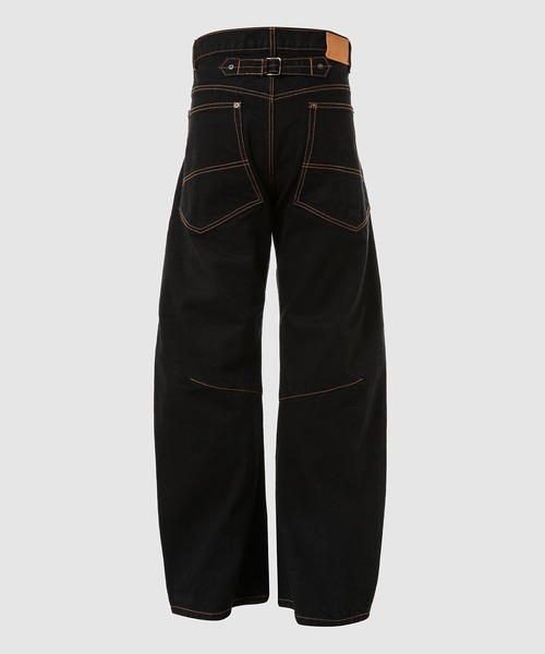KHOKI（コッキ）の「3D cutting denim pants（デニムパンツ・メンズ・ブラック/インディゴブルー・2）」の3枚目の写真
