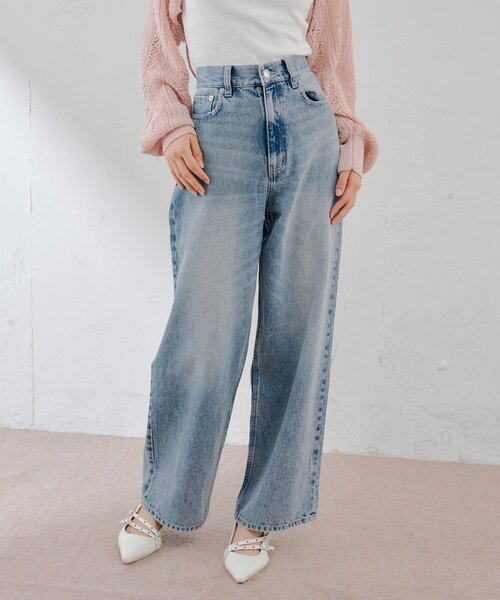 Chico(チコ)の「2wayストレートデニム(デニムパンツ・レディース・ブルー系その他/ブルー・SMALL/MEDIUM)」の4枚目の写真