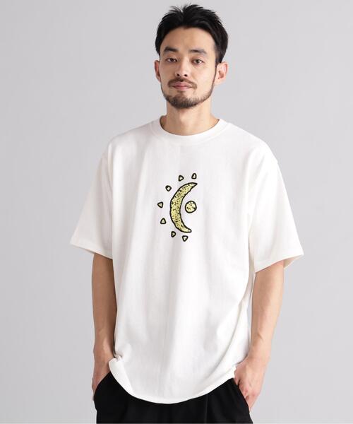 MANASTASH（マナスタッシュ）の「MANASTASH/マナスタッシュ HEMP TEE MOON（Tシャツ/カットソー・メンズ・ホワイト/ブラック/ラベンダー・L/S/M/XL）」の13枚目の写真