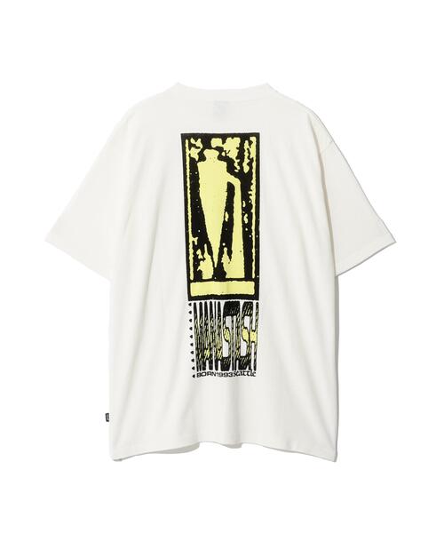 MANASTASH（マナスタッシュ）の「MANASTASH/マナスタッシュ HEMP TEE MOON（Tシャツ/カットソー・メンズ・ホワイト/ブラック/ラベンダー・L/S/M/XL）」の5枚目の写真