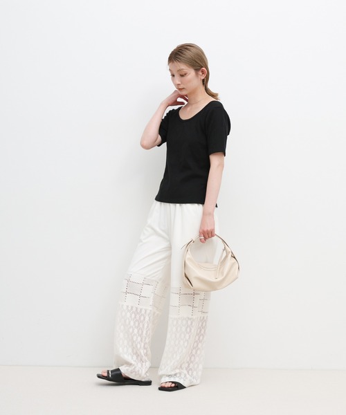 select MOCA(セレクトモカ)の「ラウンドアーチショルダーバッグ(ショルダーバッグ・レディース・ホワイト/ベージュ/ブラック/ブラウン・FREE)」の5枚目の写真