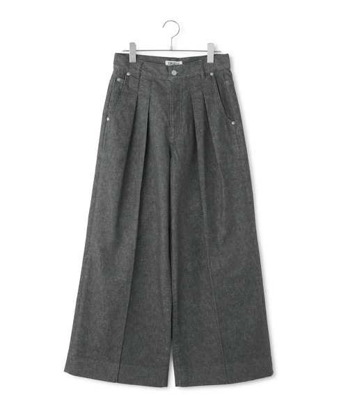 ADAM ET ROPE'(アダムエロペ)の「【EMOELLE】2タックデニムパンツ(デニムパンツ・レディース・ベージュ系その他/チャコールグレー・34/36/38)」の11枚目の写真