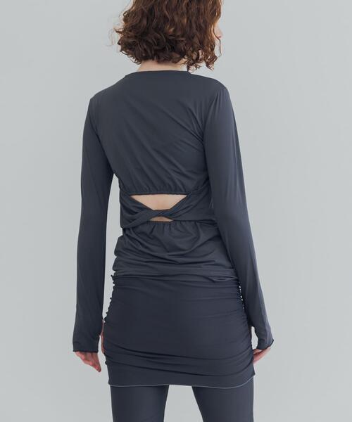 URBAN RESEARCH(アーバンリサーチ)の「『UVカット』Swim URBAN RESEARCH スイム カットアウトプルオーバー(水着・レディース・ネイビー/ブラウン・FREE)」の1枚目の写真