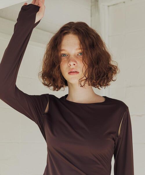 URBAN RESEARCH(アーバンリサーチ)の「『UVカット』Swim URBAN RESEARCH スイム カットアウトプルオーバー(水着・レディース・ネイビー/ブラウン・FREE)」の3枚目の写真