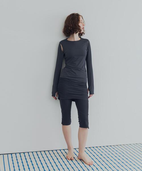 URBAN RESEARCH(アーバンリサーチ)の「『UVカット』Swim URBAN RESEARCH スイム カットアウトプルオーバー(水着・レディース・ネイビー/ブラウン・FREE)」の15枚目の写真