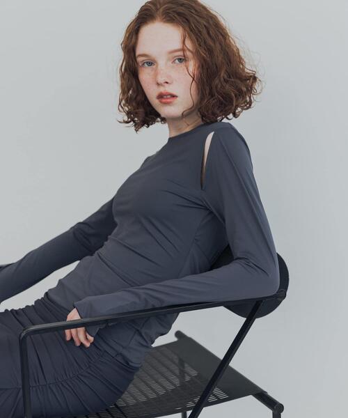 URBAN RESEARCH(アーバンリサーチ)の「『UVカット』Swim URBAN RESEARCH スイム カットアウトプルオーバー(水着・レディース・ネイビー/ブラウン・FREE)」の16枚目の写真