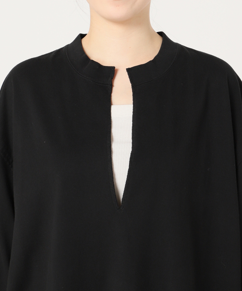 CITYSHOP(シティーショップ)の「《追加》KEY NECK Tシャツ(Tシャツ/カットソー・レディース・ブラック/ホワイト・FREE)」の19枚目の写真