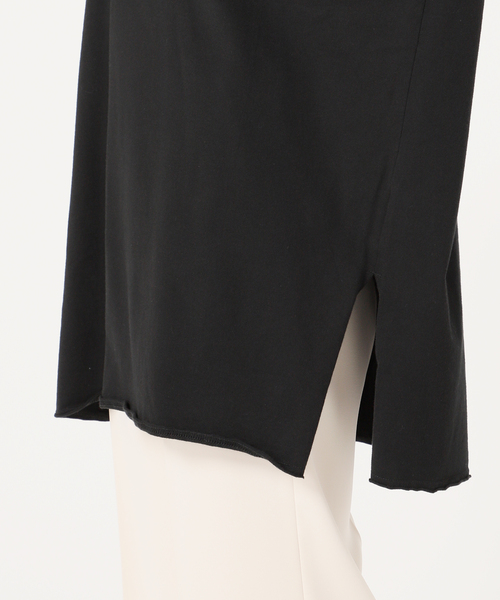 CITYSHOP(シティーショップ)の「《追加》KEY NECK Tシャツ(Tシャツ/カットソー・レディース・ブラック/ホワイト・FREE)」の3枚目の写真