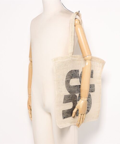 EARTH MADE（アースメイド）の「JUTE PRINT TOTE（トートバッグ・レディース・ピンク/ブルー/ブラック/イエロー・FREE）」の14枚目の写真