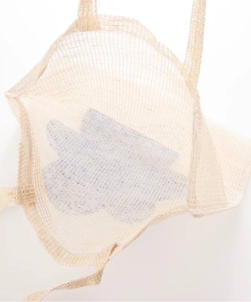 EARTH MADE（アースメイド）の「JUTE PRINT TOTE（トートバッグ・レディース・ピンク/ブルー/ブラック/イエロー・FREE）」の6枚目の写真