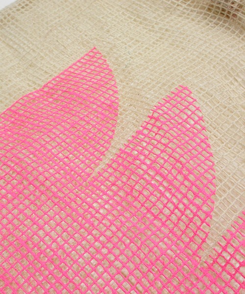 EARTH MADE（アースメイド）の「JUTE PRINT TOTE（トートバッグ・レディース・ピンク/ブルー/ブラック/イエロー・FREE）」の8枚目の写真
