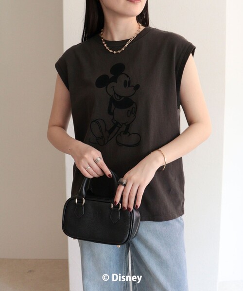 fredy emue(フレディエミュ)の「【GOOD ROCK SPEED】MICKEYノースリーブTシャツ(Tシャツ/カットソー・レディース・チャコールグレー/ネイビー/ブラウン・38)」の3枚目の写真