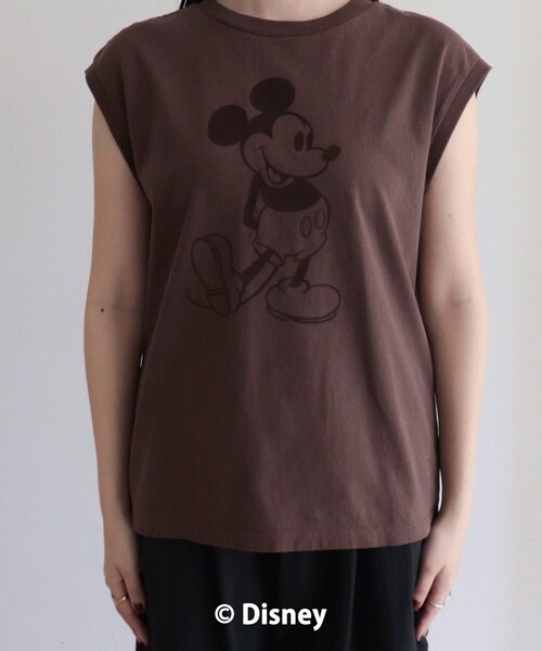 fredy emue(フレディエミュ)の「【GOOD ROCK SPEED】MICKEYノースリーブTシャツ(Tシャツ/カットソー・レディース・チャコールグレー/ネイビー/ブラウン・38)」の11枚目の写真