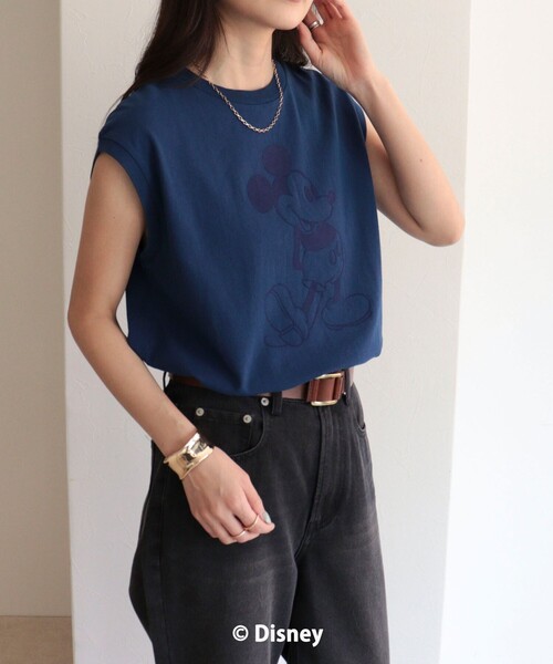 fredy emue(フレディエミュ)の「【GOOD ROCK SPEED】MICKEYノースリーブTシャツ(Tシャツ/カットソー・レディース・チャコールグレー/ネイビー/ブラウン・38)」の18枚目の写真