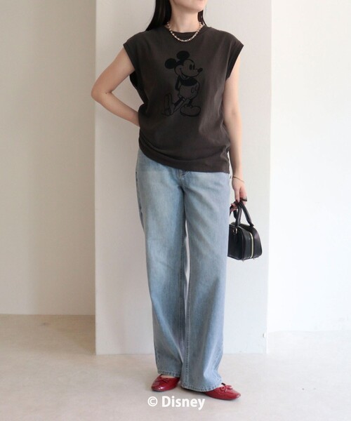 fredy emue(フレディエミュ)の「【GOOD ROCK SPEED】MICKEYノースリーブTシャツ(Tシャツ/カットソー・レディース・チャコールグレー/ネイビー/ブラウン・38)」の21枚目の写真