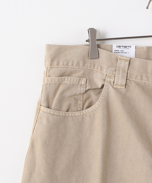 Russell Athletic（ラッセルアスレティック）の「CARHARTT WIP / カーハート ダブリューアイピー BRANDON SHORT（その他パンツ・メンズ・ブラウン/アイボリー・LARGE/MEDIUM）」の5枚目の写真