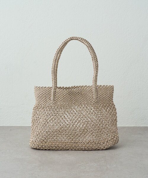 La boutique BonBon（ラブティックボンボン）の「【バグマティ】メタリッククロシェトートバッグ（トートバッグ・レディース・ピンク/ゴールド・FREE）」の7枚目の写真