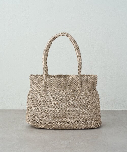 La boutique BonBon（ラブティックボンボン）の「【バグマティ】メタリッククロシェトートバッグ（トートバッグ・レディース・ピンク/ゴールド・FREE）」の10枚目の写真
