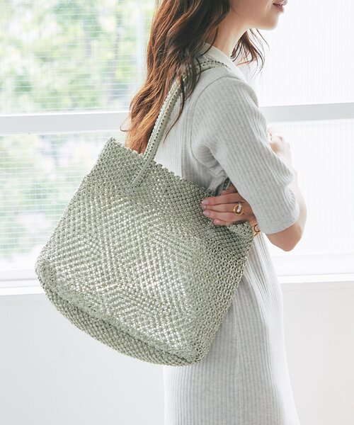 La boutique BonBon（ラブティックボンボン）の「【バグマティ】メタリッククロシェトートバッグ（トートバッグ・レディース・ピンク/ゴールド・FREE）」の18枚目の写真