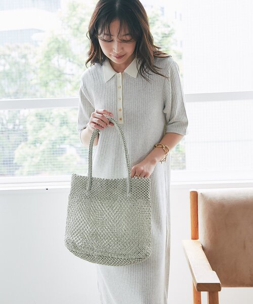 La boutique BonBon（ラブティックボンボン）の「【バグマティ】メタリッククロシェトートバッグ（トートバッグ・レディース・ピンク/ゴールド・FREE）」の19枚目の写真