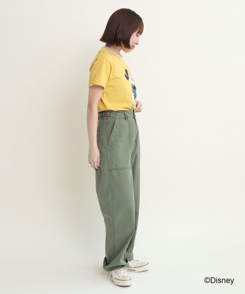 CHILD WOMAN(チャイルドウーマン)の「ミッキーマウス/プリントTシャツ(Tシャツ/カットソー・レディース・ピンク/イエロー/グレー/パープル/ブルー・FREE)」の22枚目の写真