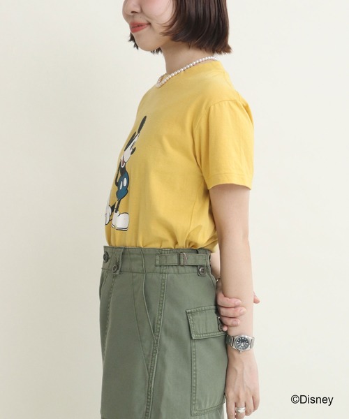 CHILD WOMAN(チャイルドウーマン)の「ミッキーマウス/プリントTシャツ(Tシャツ/カットソー・レディース・ピンク/イエロー/グレー/パープル/ブルー・FREE)」の18枚目の写真