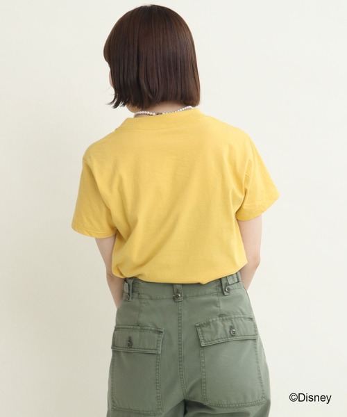 CHILD WOMAN(チャイルドウーマン)の「ミッキーマウス/プリントTシャツ(Tシャツ/カットソー・レディース・ピンク/イエロー/グレー/パープル/ブルー・FREE)」の19枚目の写真