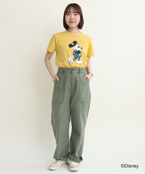 CHILD WOMAN(チャイルドウーマン)の「ミッキーマウス/プリントTシャツ(Tシャツ/カットソー・レディース・ピンク/イエロー/グレー/パープル/ブルー・FREE)」の15枚目の写真