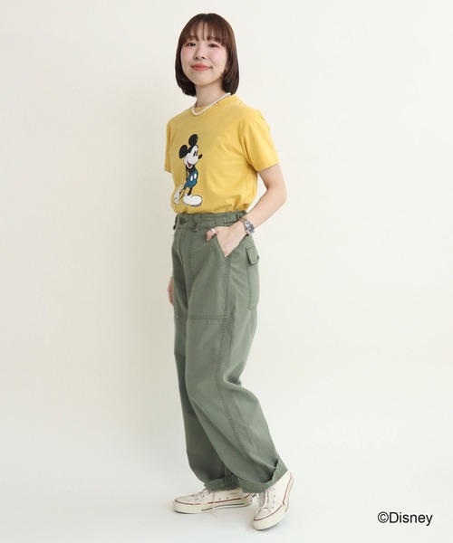 CHILD WOMAN(チャイルドウーマン)の「ミッキーマウス/プリントTシャツ(Tシャツ/カットソー・レディース・ピンク/イエロー/グレー/パープル/ブルー・FREE)」の21枚目の写真