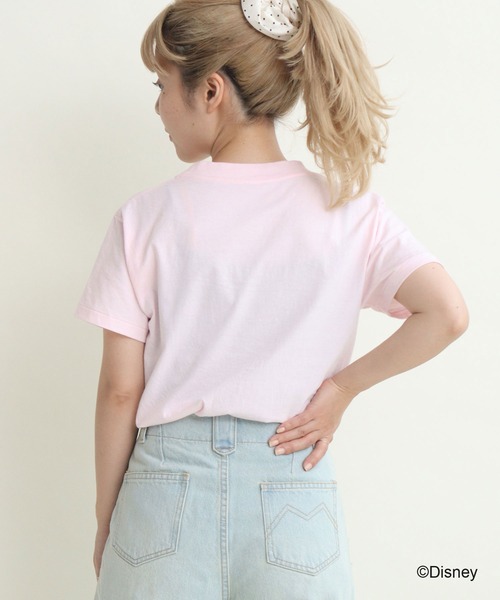 CHILD WOMAN(チャイルドウーマン)の「ミッキーマウス/プリントTシャツ(Tシャツ/カットソー・レディース・ピンク/イエロー/グレー/パープル/ブルー・FREE)」の10枚目の写真
