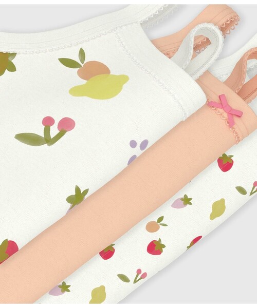 PETIT BATEAU(プチバトー)の「フルーツプリント キャミソールボディ3枚組(ロンパース・キッズ・その他1・6MONTH/18MONTH/24MONTH/12MONTH)」の3枚目の写真